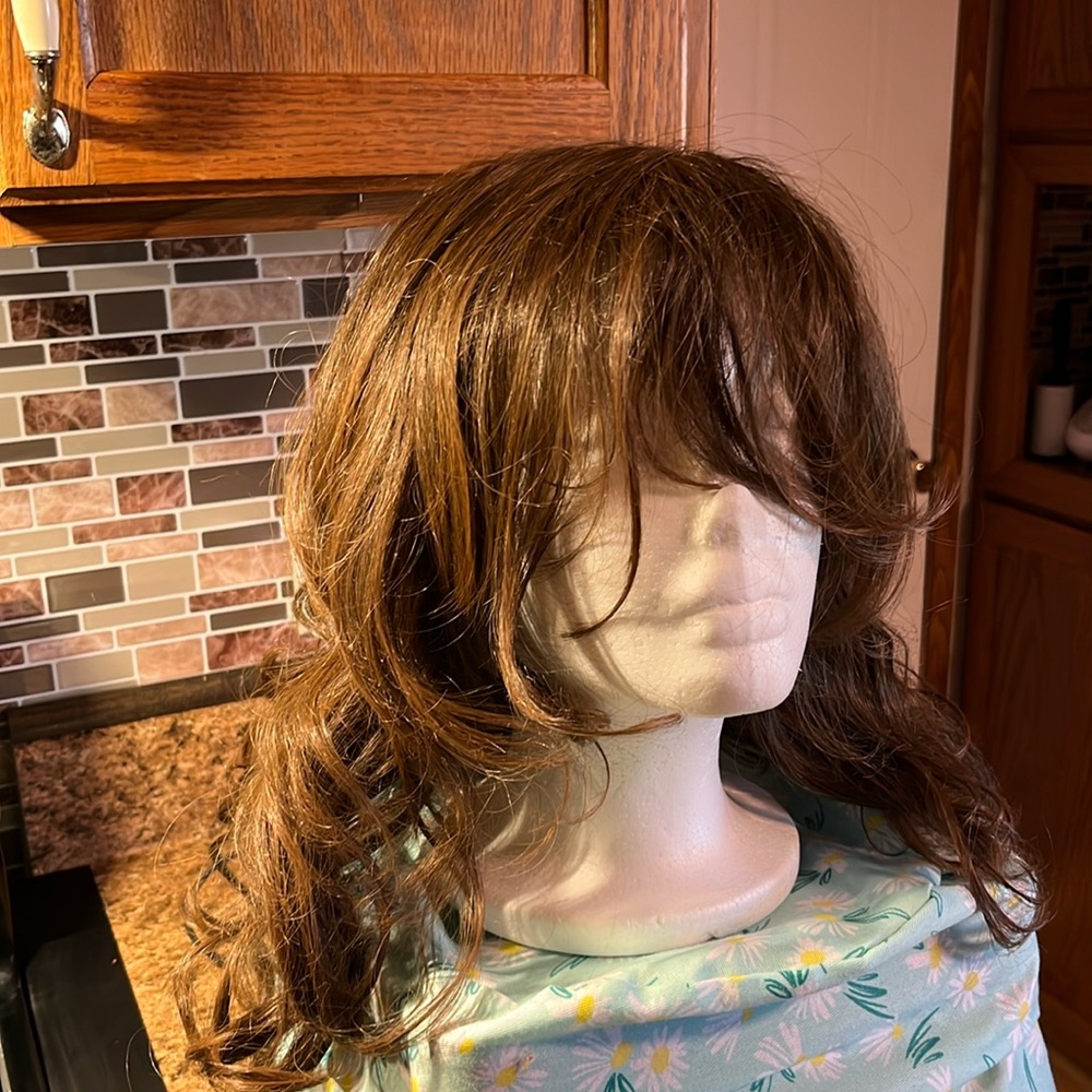 Raquel Welch long brown wig pre styled full cap average size